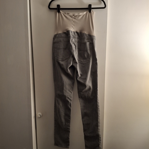 1969 Always Skinny Women's Gray Straight Leg Maternity Jeans - Picture 2 of 9
